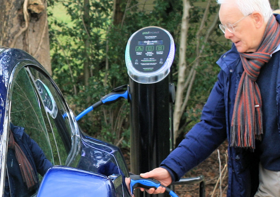 Our first electric car charge point is live at Bolney Wine Estate