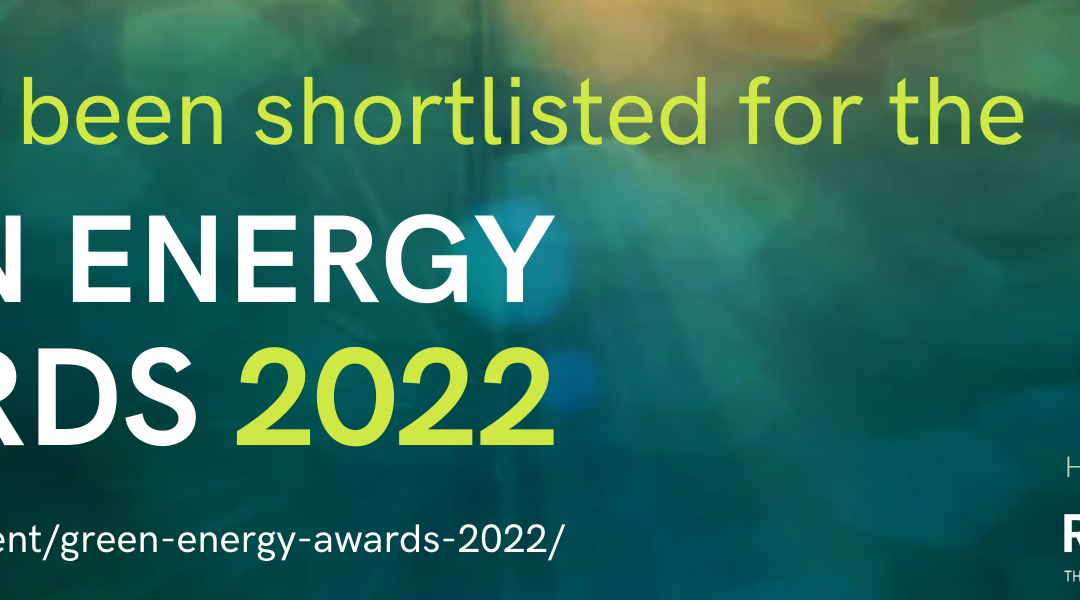 Green Energy Awards – We’ve been shortlisted!
