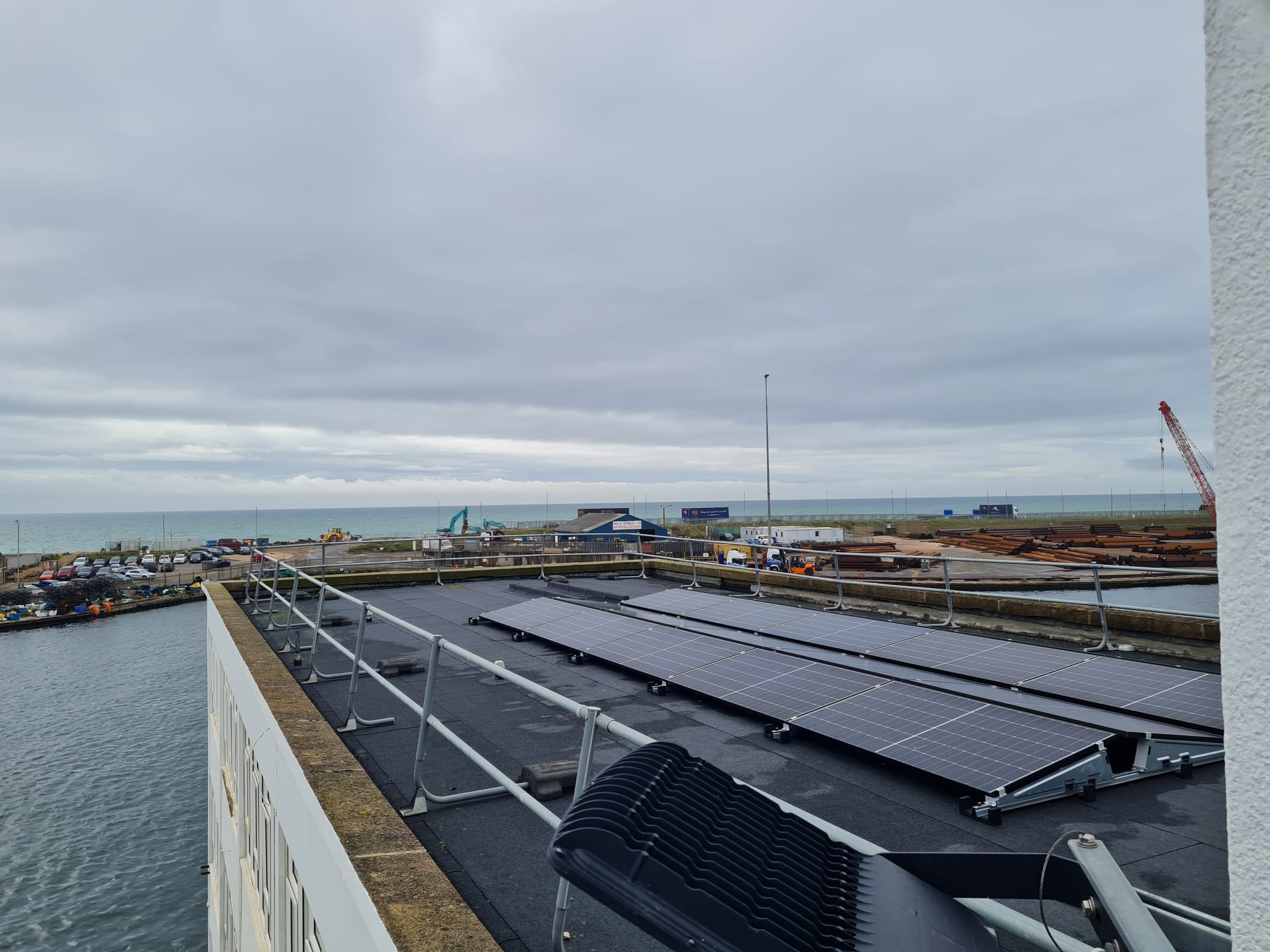 Sea view from Maritime House Shoreham Port