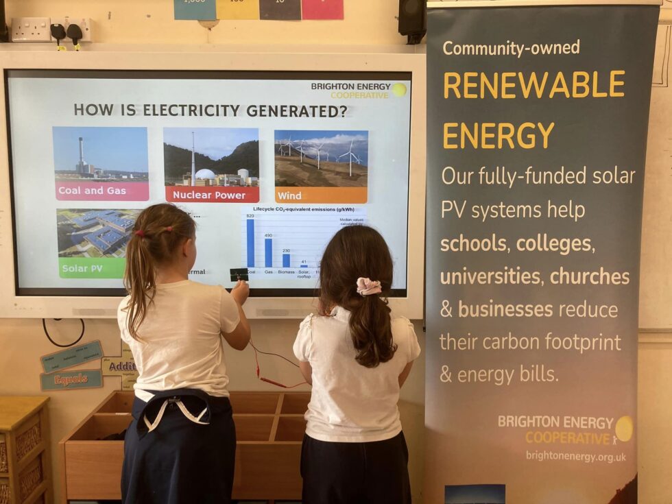Brighton Energy Co-op renewable energy workshop at Coldean Primary School